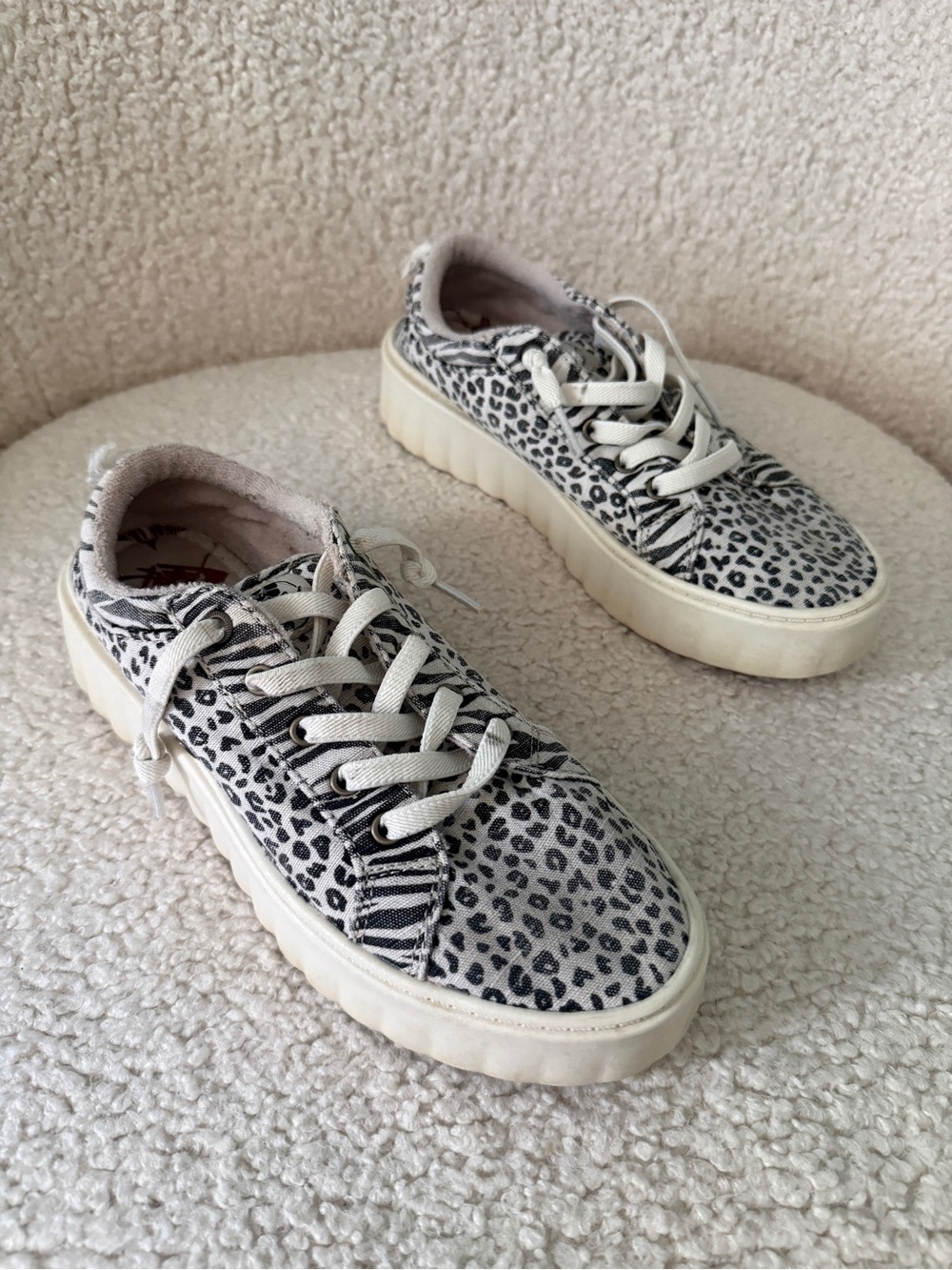 Roxy Animal Print Platform Sneakers